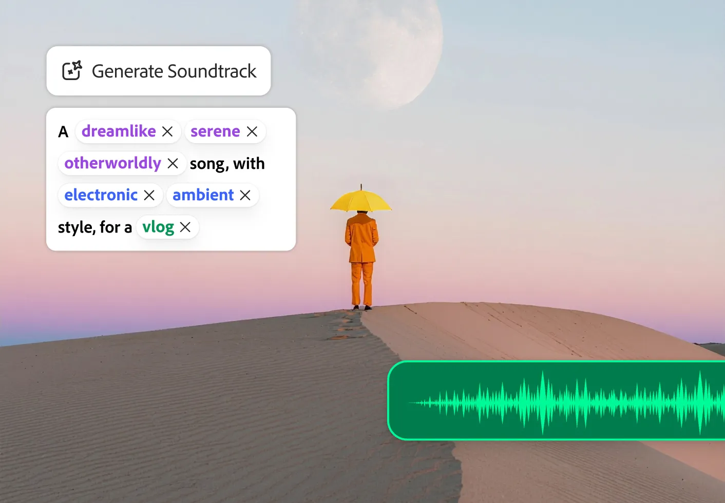 Adobe Firefly AI interface showing text-to-image generation and generative fill inside Adobe Creative Cloud